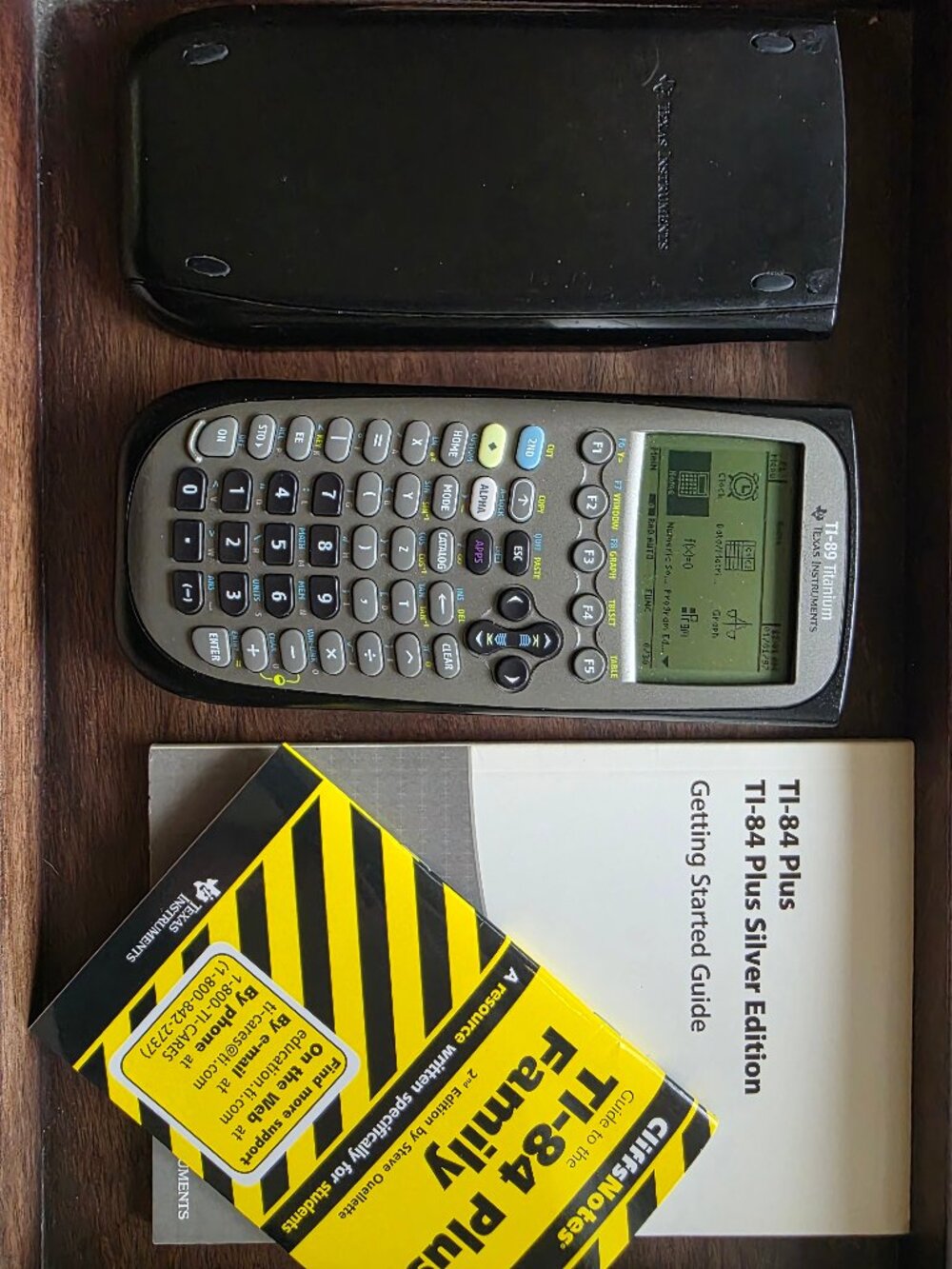 Texas Instruments TI-89 Titanium Graphing Calculator Cover Guide Bundle - Picture 2 of 3